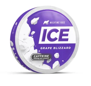 ICE Grape Blizzard Caffeine Pouches - 100mg ( Short Date / Expired )