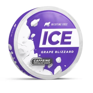 ICE Grape Blizzard Caffeine Pouches - 100mg ( Short Date / Expired )