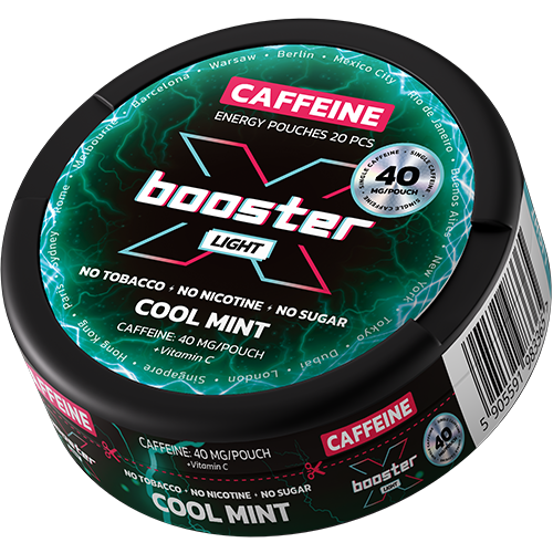 X-Booster Cool Mint Light Caffeine (40mg)